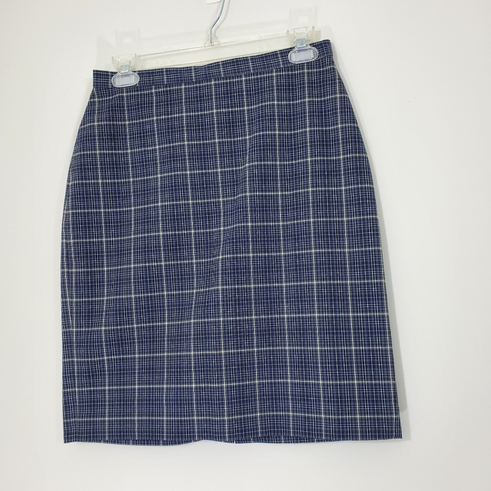 The Limited Stretch Plaid Skirt, Made in Italy, Size 6 - Picture 11 of 11